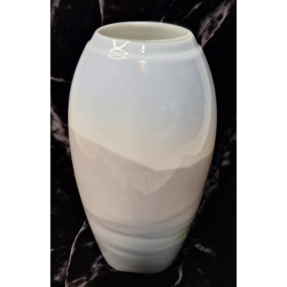 Bing‎ & Grondahl B&G Denmark Landscape Porcelain Vase 8692-251 Pine Trees 7.25